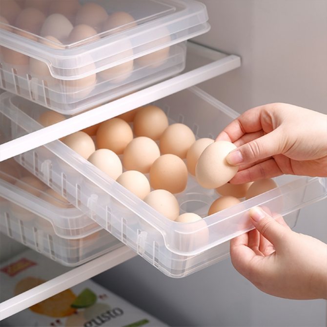 хранение яиц в холодильнике